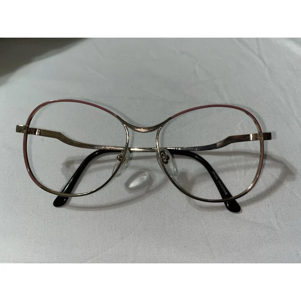 80's Vtg Metro-Welltest 18k EGP Gold Metal ELLA  Frames Sunglasses 54 18 135
